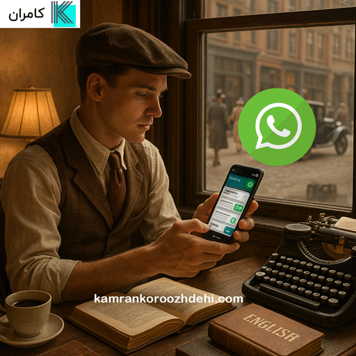 آموزش زبان انگلیسی با واتساپ در خانه