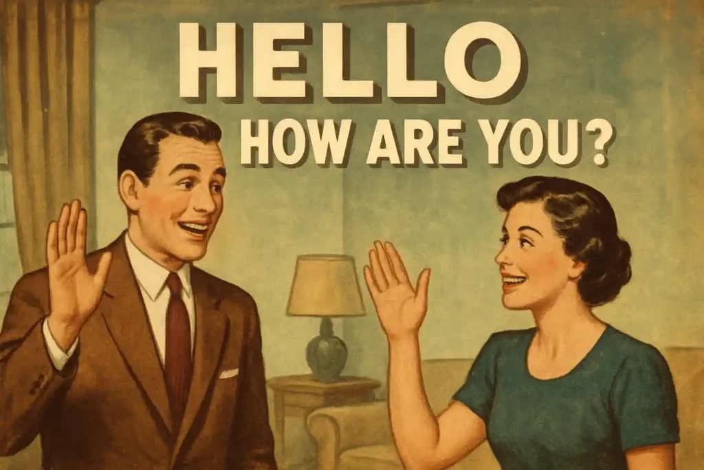 نحوه احوالپرسی در زبان انگلیسی