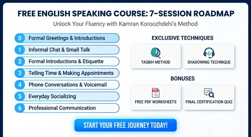 دوره آموزش زبان انگلیسی رایگان