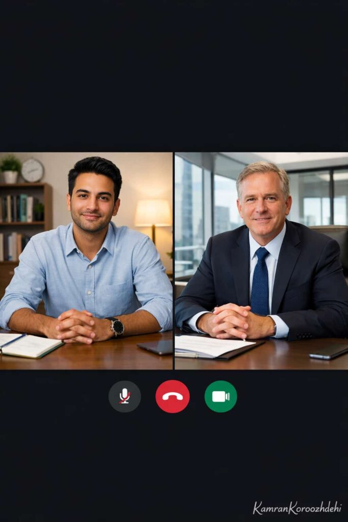 مصاحبه کاری به انگلیسی