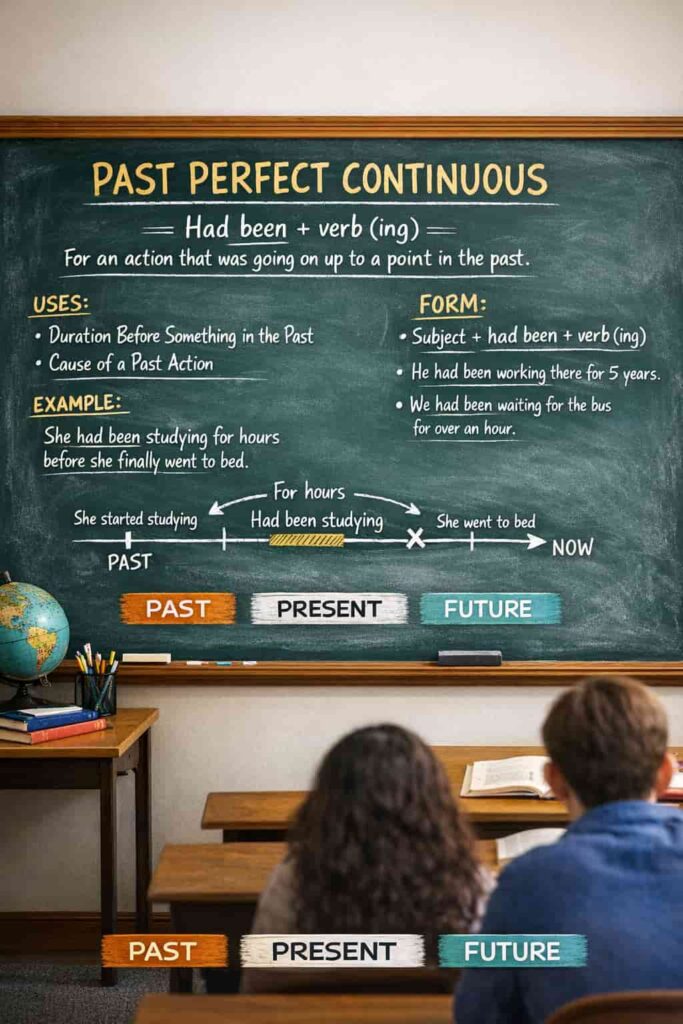 گذشته کامل استمراریpast perfect continuous