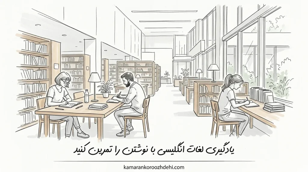 نوشتن کلمات انگلیسی راهی برای حفظ لغت