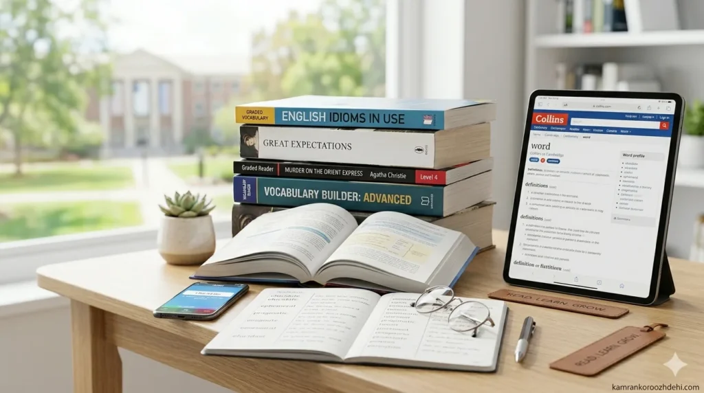 یادگیری لغت از کتاب