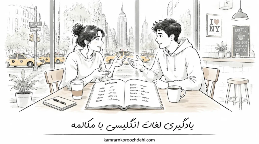 یادگیری واژگان انگلیسی با مکالمه