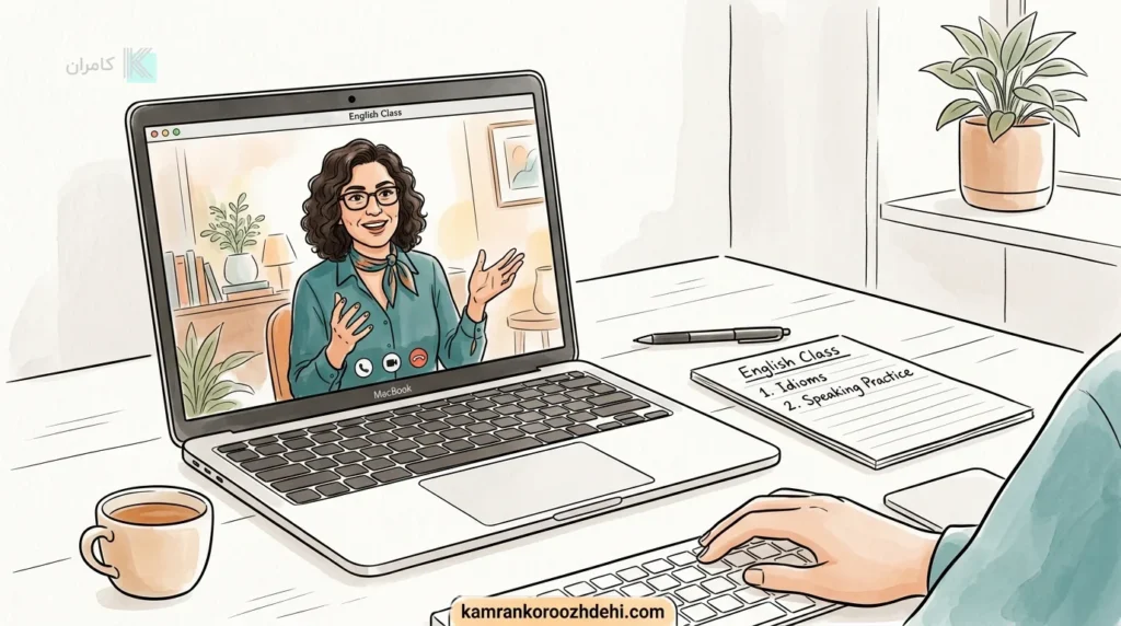  کلاس اسپیکینگ آنلاین از نظر زبان‌آموز