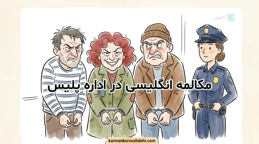 مکالمه انگلیسی با پلیس پس از سرقت
