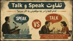 تفاوت Speak و Talk در موقعیت‌های رسمی و غیررسمی
