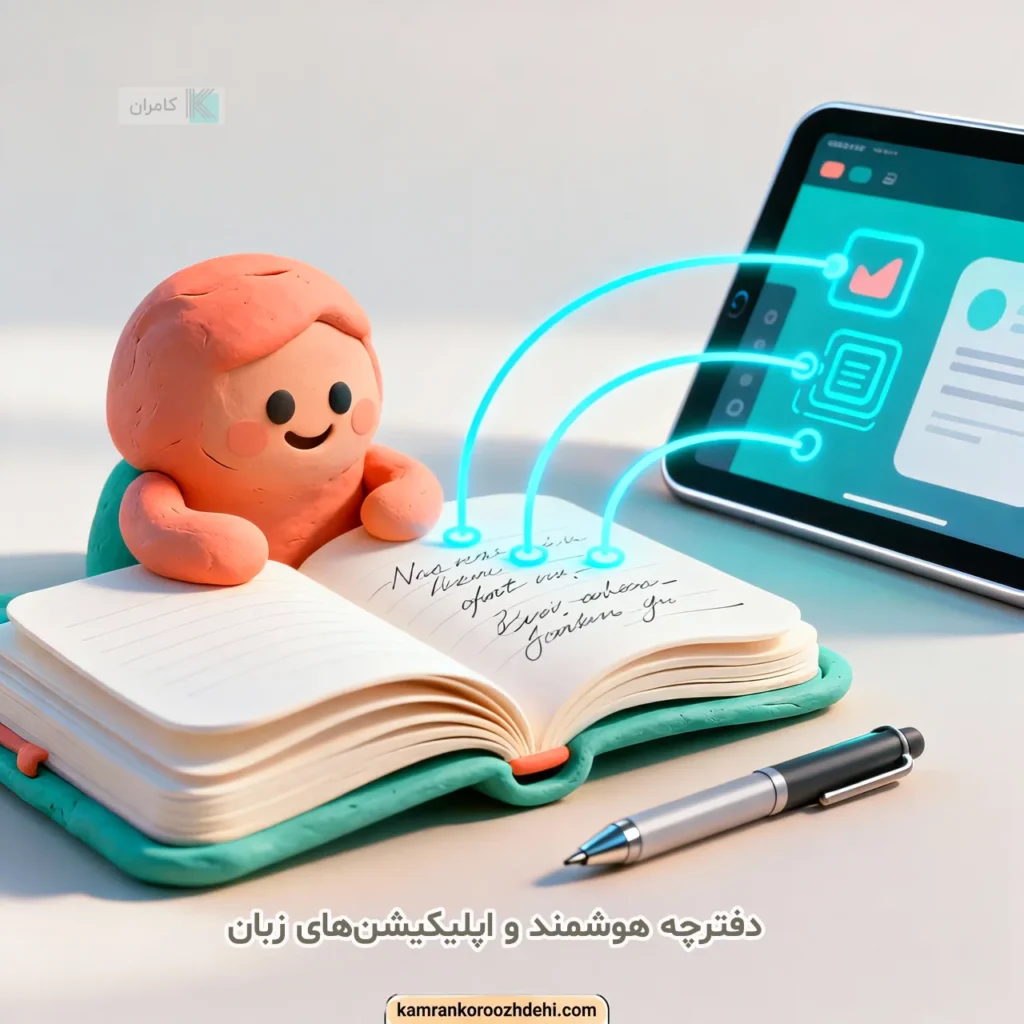 استفاده از اپلیکیشن و دفترچه برای حفظ لغات انگلیسی