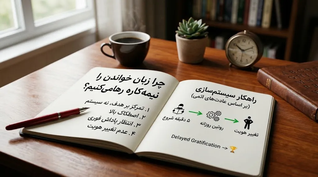 نیمه کاره رها کردن زبان